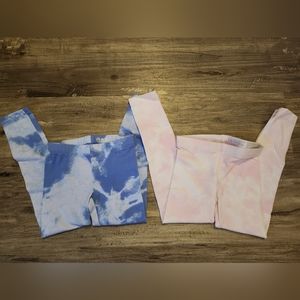 2 pairs size 4/5 leggings